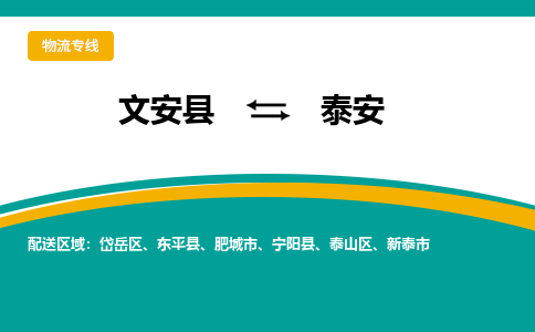 文安到泰安物流专线|文安至泰安货运专线