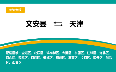 文安到天津物流专线|文安至天津货运专线