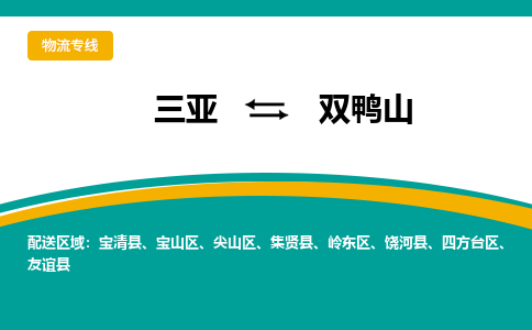 双鸭山到三亚危险品运输公司2023省市县+乡镇+闪+送时效保障