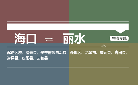 海口到丽水物流专线2023省市县+乡镇+派+送保证时效