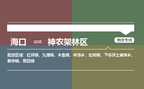 海口到神农架林物流专线2023省市县+乡镇+派+送保证时效