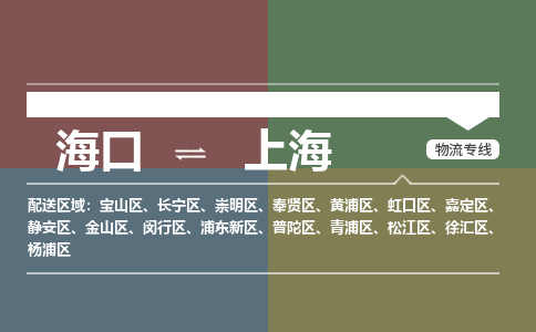 海口到上海物流专线2023省市县+乡镇+派+送保证时效