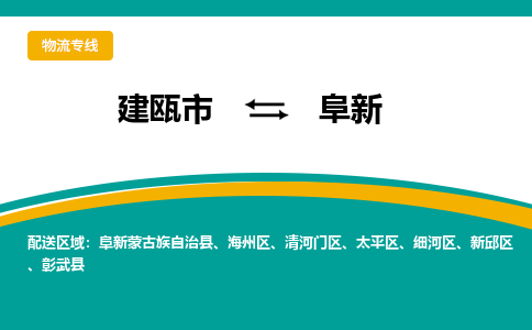 建瓯到阜新物流专线公司