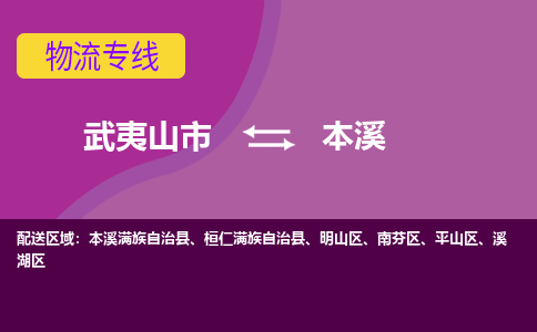 武夷山到本溪物流专线公司