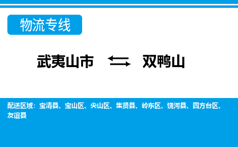 武夷山到双鸭山物流专线公司