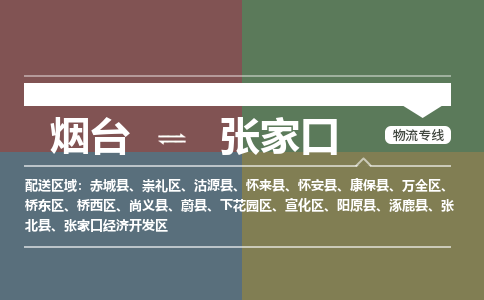 烟台发张家口专线物流，烟台到张家口零担整车运输2023时+效+保+证/省市县+乡镇+闪+送