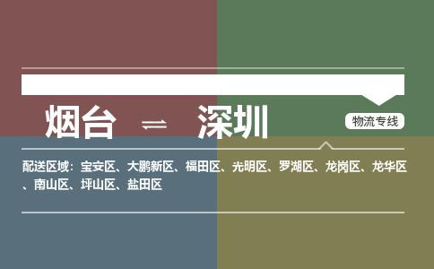 烟台到深圳物流专线公司2023省市县+乡镇+闪+送时效保障