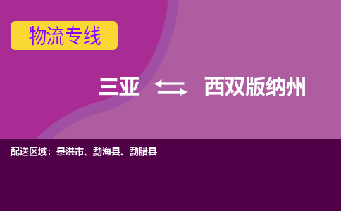 西双版纳州到三亚危险品运输公司2023省市县+乡镇+闪+送时效保障