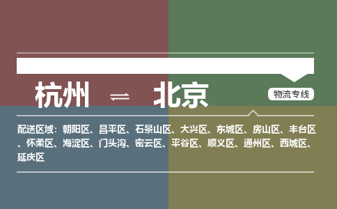 杭州发北京专线物流，杭州到北京零担整车运输2023时+效+保+证/省市县+乡镇+闪+送