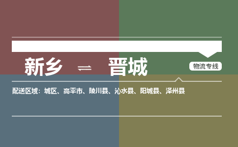 晋城到新乡物流专线2023省市县+乡镇+闪+送时效保障