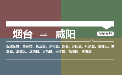 烟台发咸阳专线物流，烟台到咸阳零担整车运输2023时+效+保+证/省市县+乡镇+闪+送