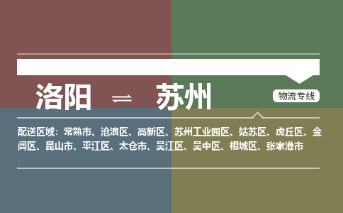 洛阳到苏州物流专线2023省市县+乡镇+闪+送时效保障