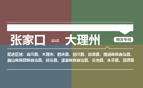 张家口到大理州物流专线公司