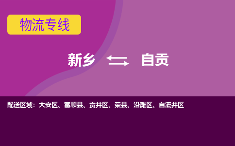 自贡到新乡物流专线2023省市县+乡镇+闪+送时效保障