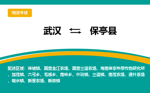 武汉到保亭物流公司_武汉到保亭货运专线