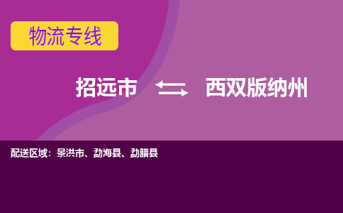 招远到西双版纳州物流公司_招远到西双版纳州货运专线