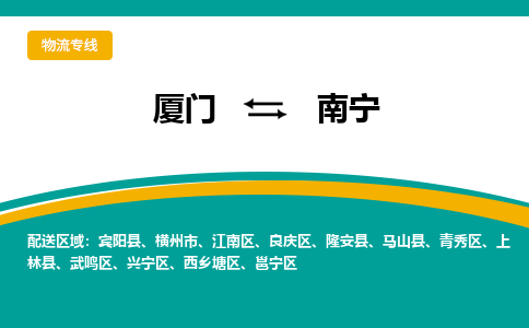 厦门到南宁物流公司_厦门到南宁货运专线